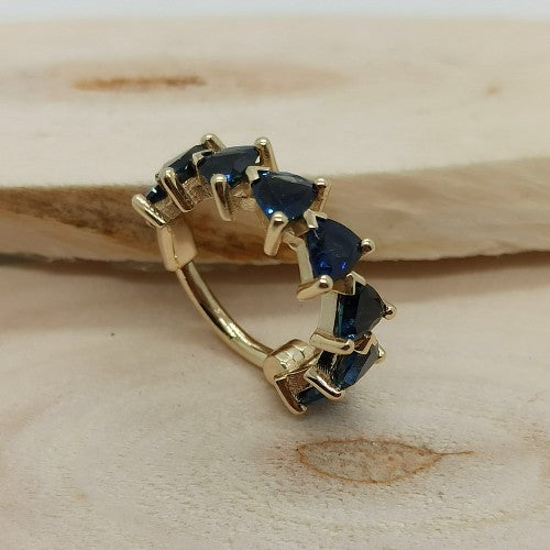 Sapphires Conch Earrings